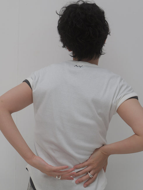 SHORT SLEEVE RIB TEE / Y241-81020-5